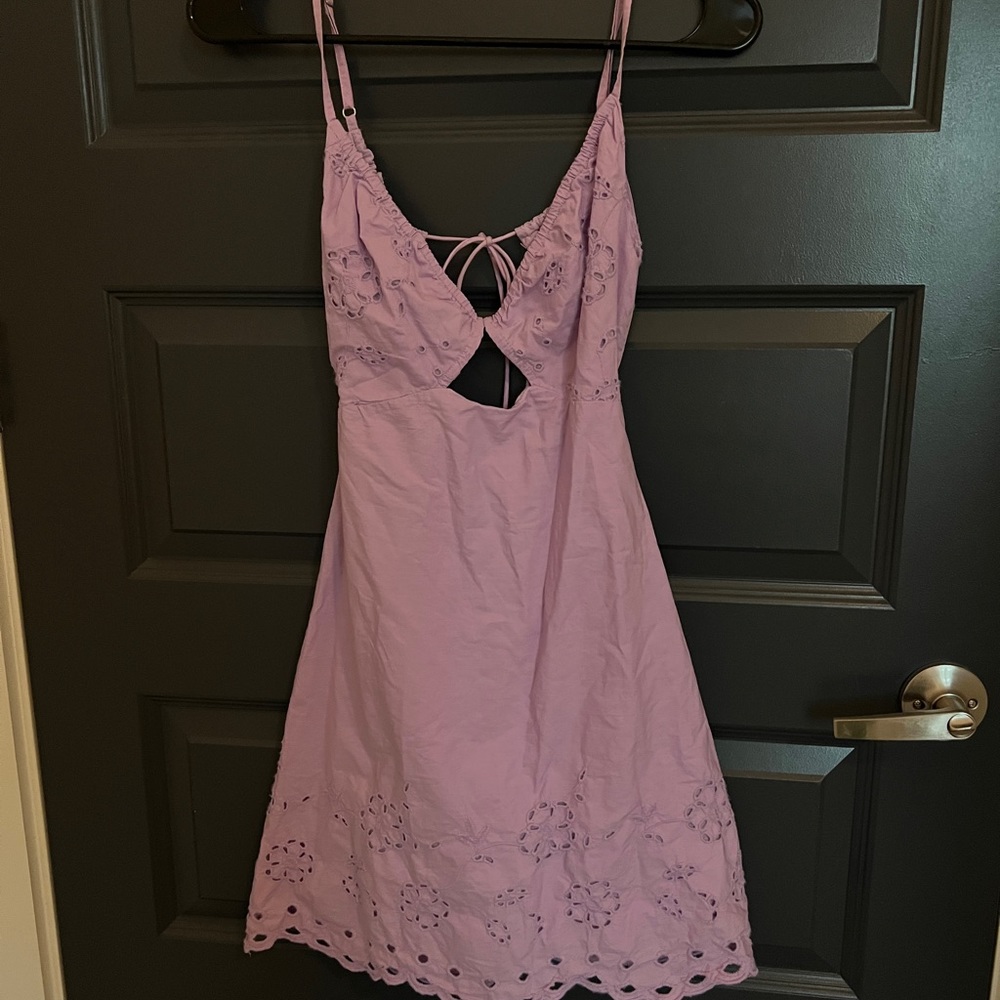 Openwork Embroidered Dress - Picture 2 of 3